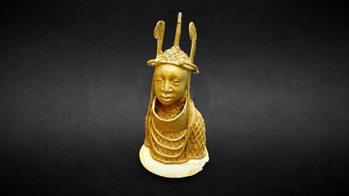 Oba Ewuare - Benin Bronze Head - 3D Model