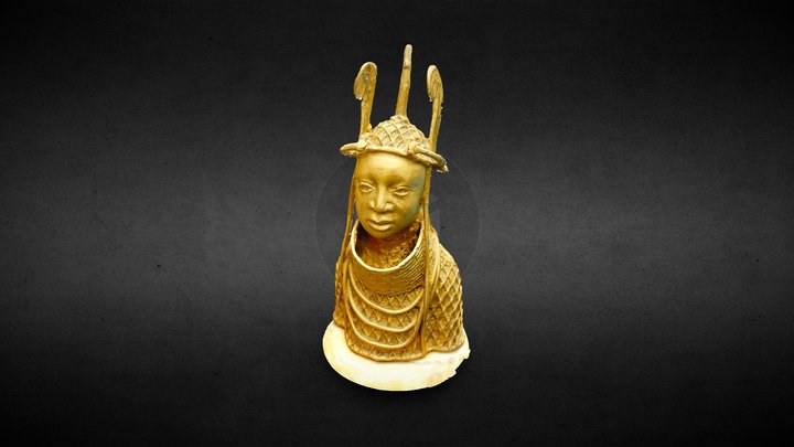 Benin Bronze Head - Oba Ewuare 3D Model