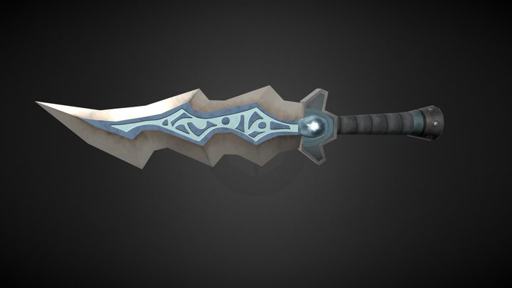 Crystal Sword WoW Fanart - Stanley Ingham 3D Model