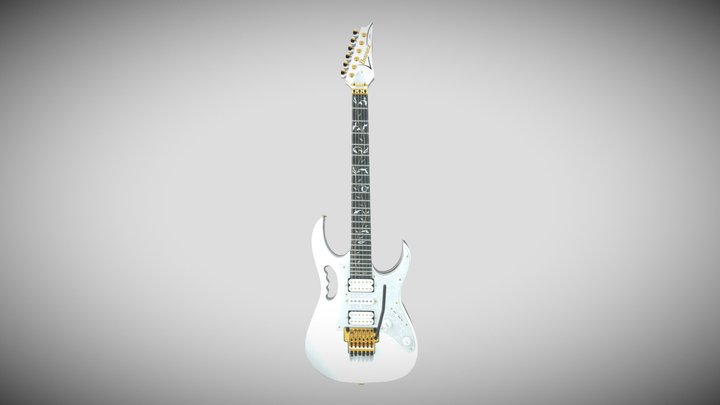 Ibanez Steve Vai Guitar (Low Quality Model) 3D Model