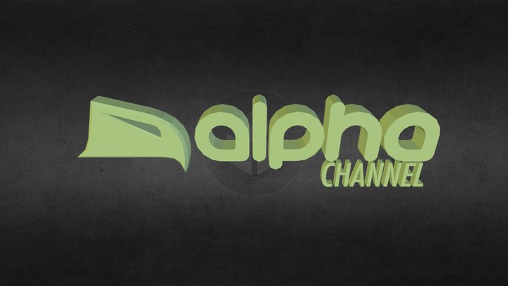 Logo Alpha Channel Leve 3D Model