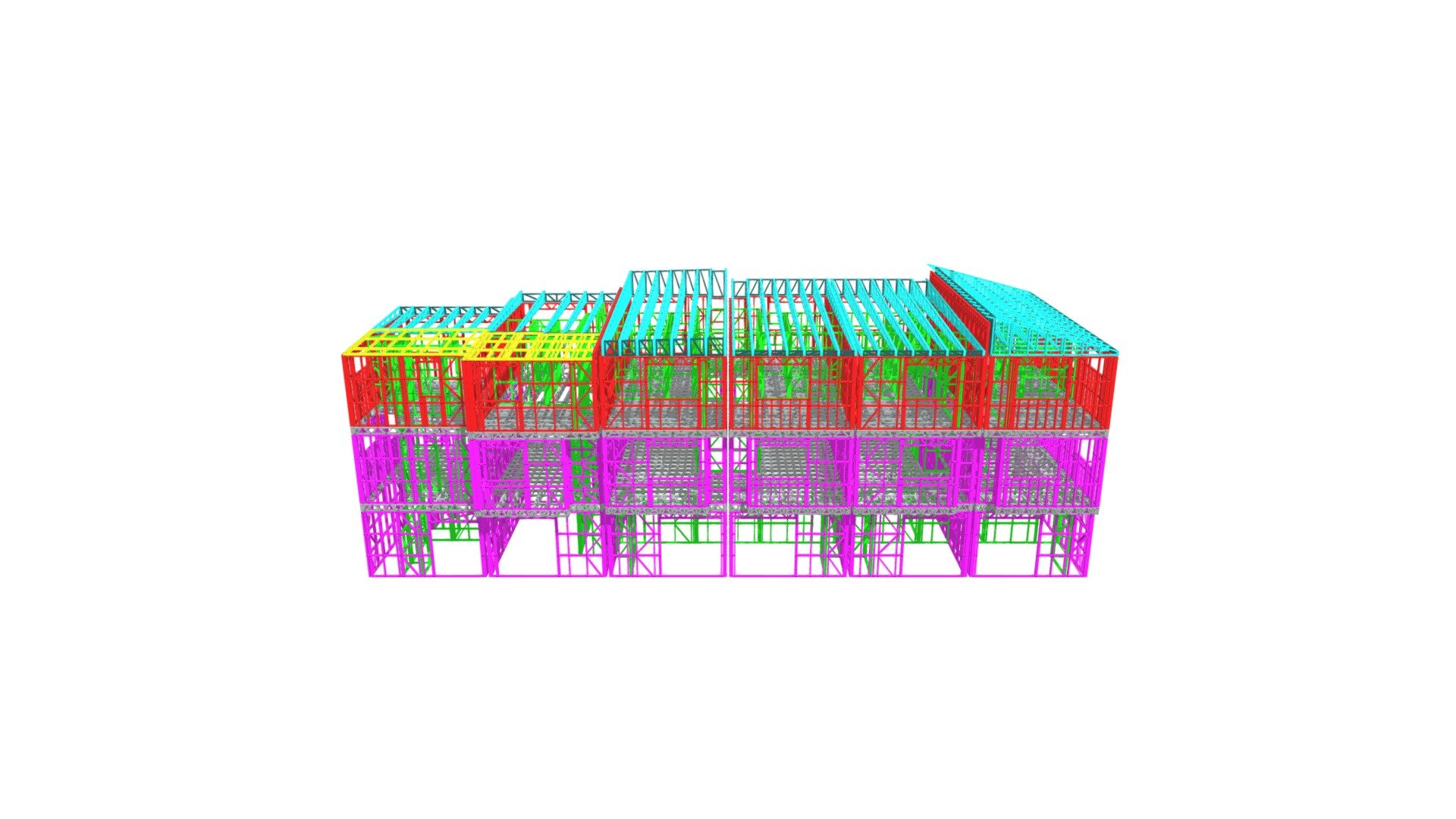 Blockhouse Bay Block B - 3D model by Steel Frame Solutions Limited ...