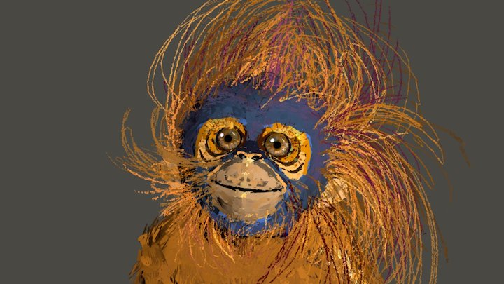 Little Monkey 3D Model