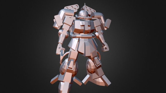 Zaku Red Amazing 3D Model