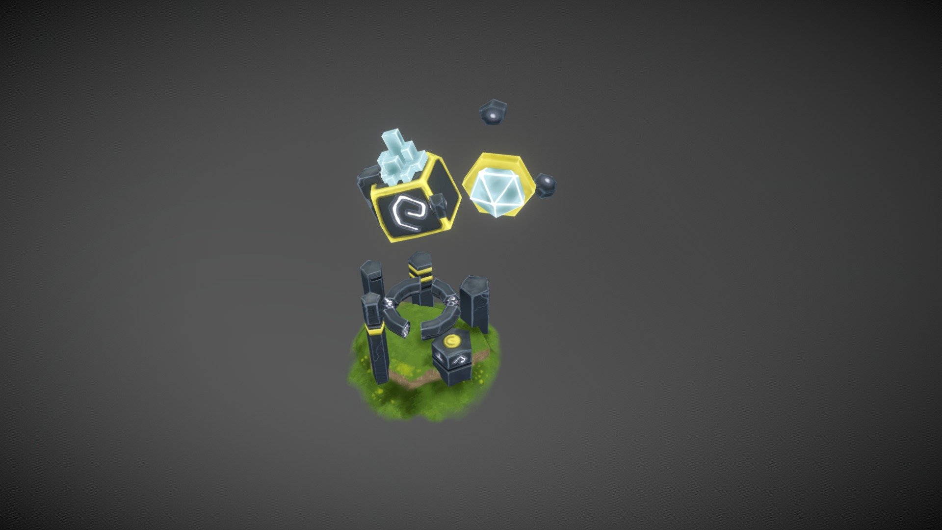 Spellstone 4tier Anim Draft - 3D model by kobbart [762c71b] - Sketchfab