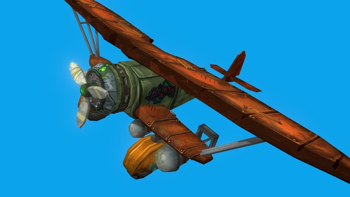 DAE - Rustairborn plane 3D Model