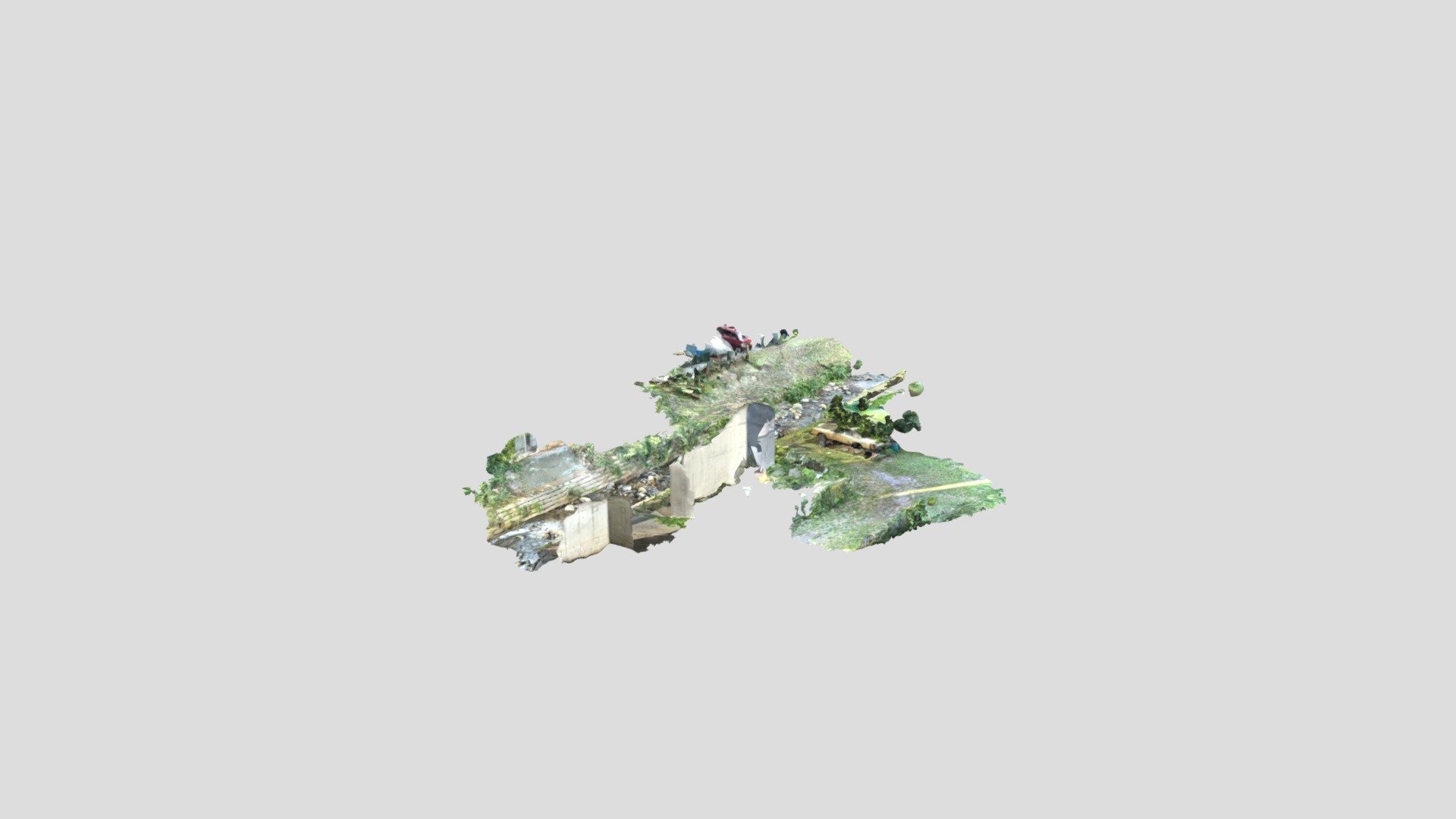 Metascan 20220713-1644 上野川 — Sketchfab embed 3D viewer
