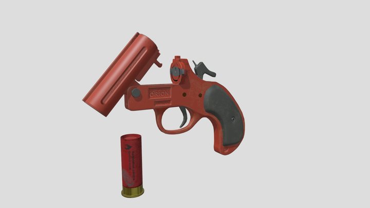 Signal gun 3D Model