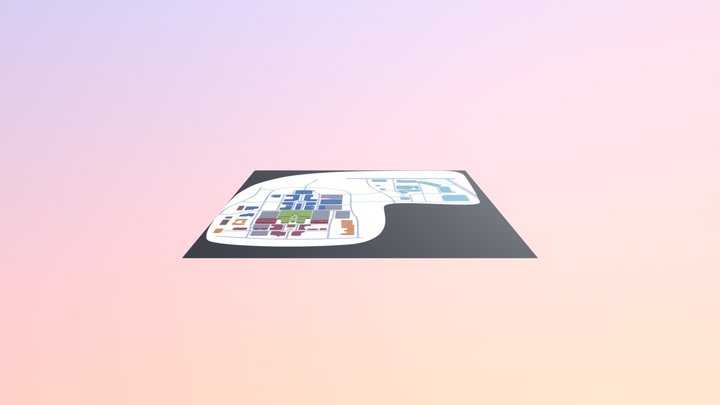 Shops Map Export005 upper 3D Model