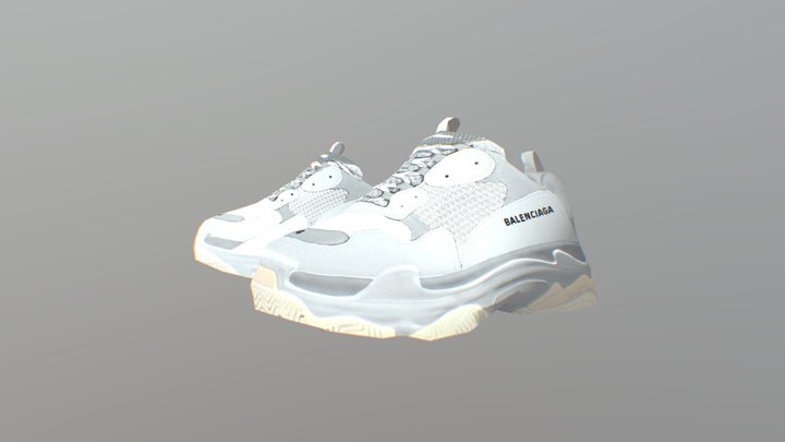 Balenciaga 44 Sneakers 3D Model