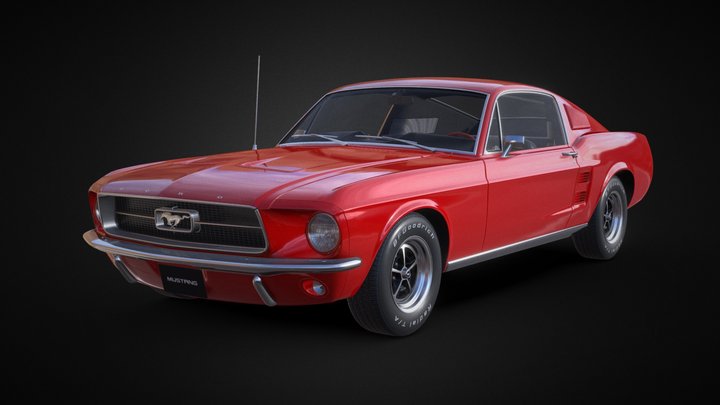 Ford Mustang Fastback 1967 - 3D model by 3DStarving [7637d82] - Sketchfab