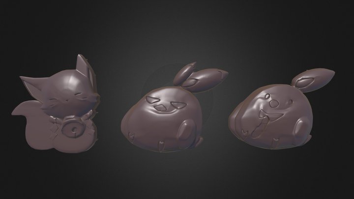 poi6601-chocolate 3D Model