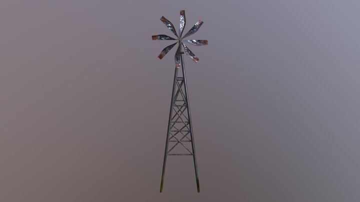 Windmill Model - Textured 3D Model