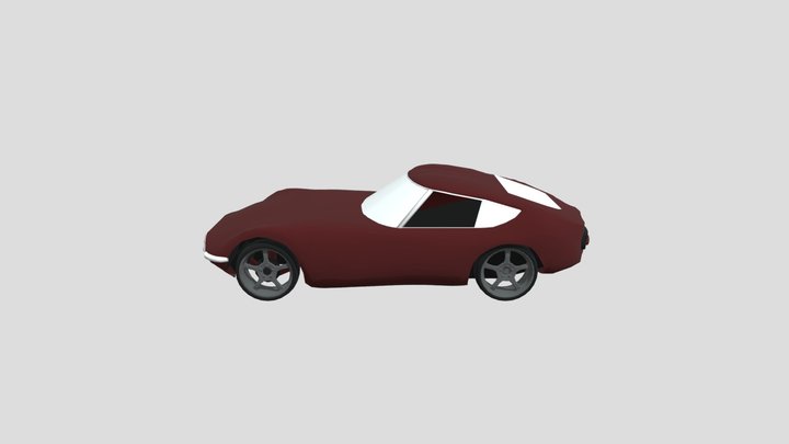 Toyota 2000GT 1969 3D Model