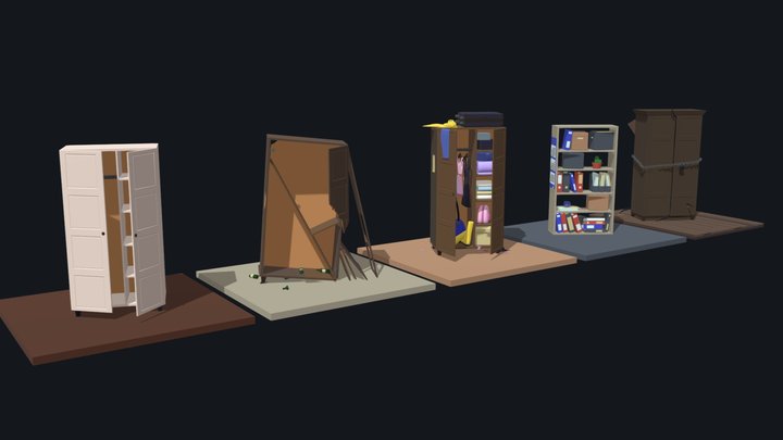 [HW XYZ School] Wardrobe variations 3D Model