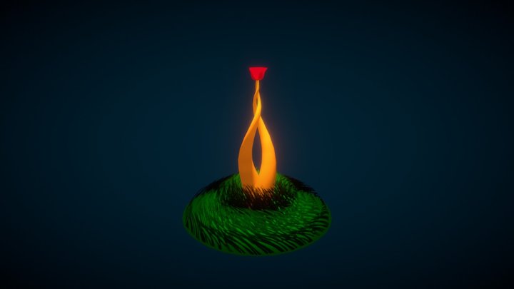 Ronce rose 3D Model