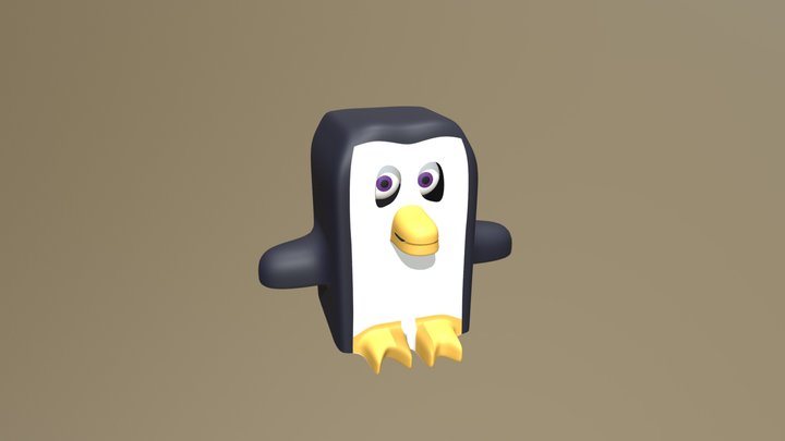 Penguin Rigged 3D Model