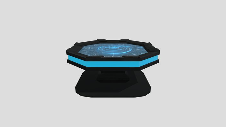 Sci Fi Table 3D Model