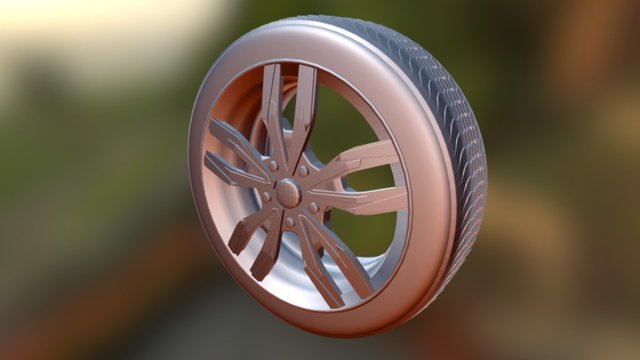 Modeling a wheel exercise 3D Model