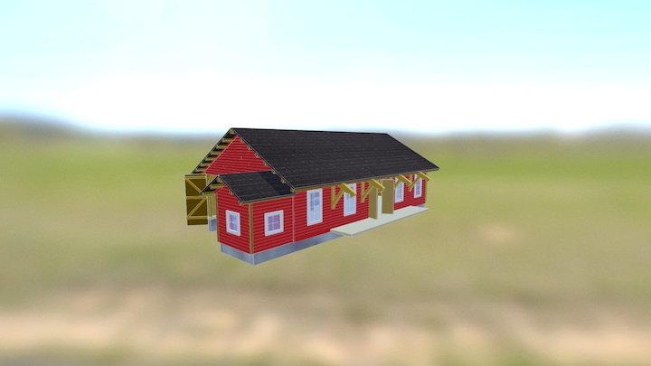 Brevik godshus 1910 3D Model