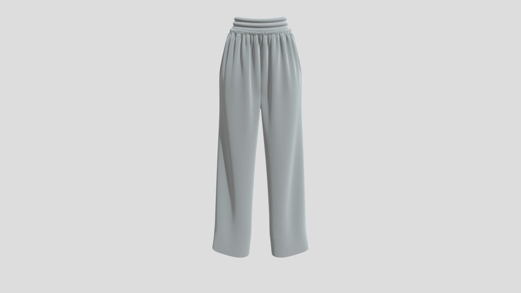 Levitation White Wide-Leg Pants