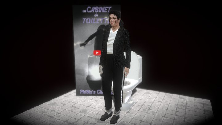Michael Jackson (PhiBix's Toilet Challenge) 🤣 3D Model