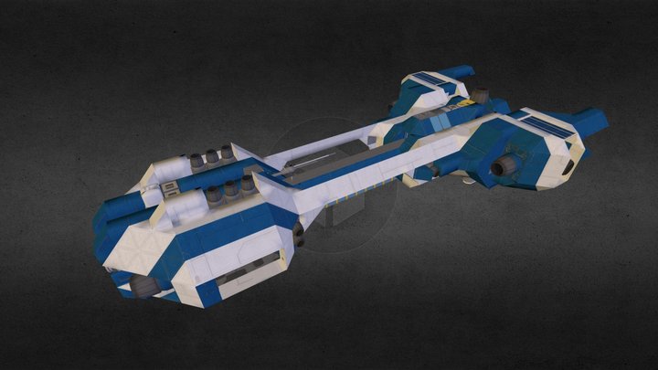 Space Engineers - Blue Mother Ship 3D Model
