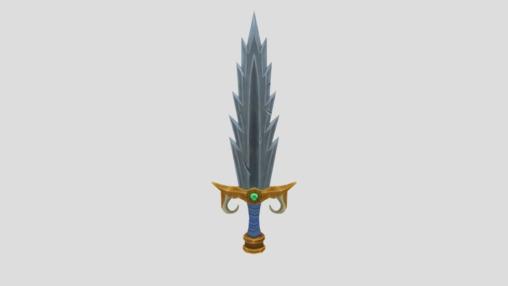 Handpainted sword 3D Model