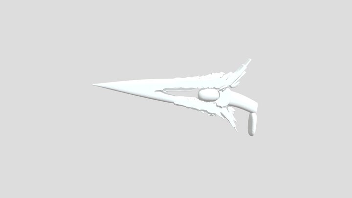 Abstract Red Arrow 3D Model