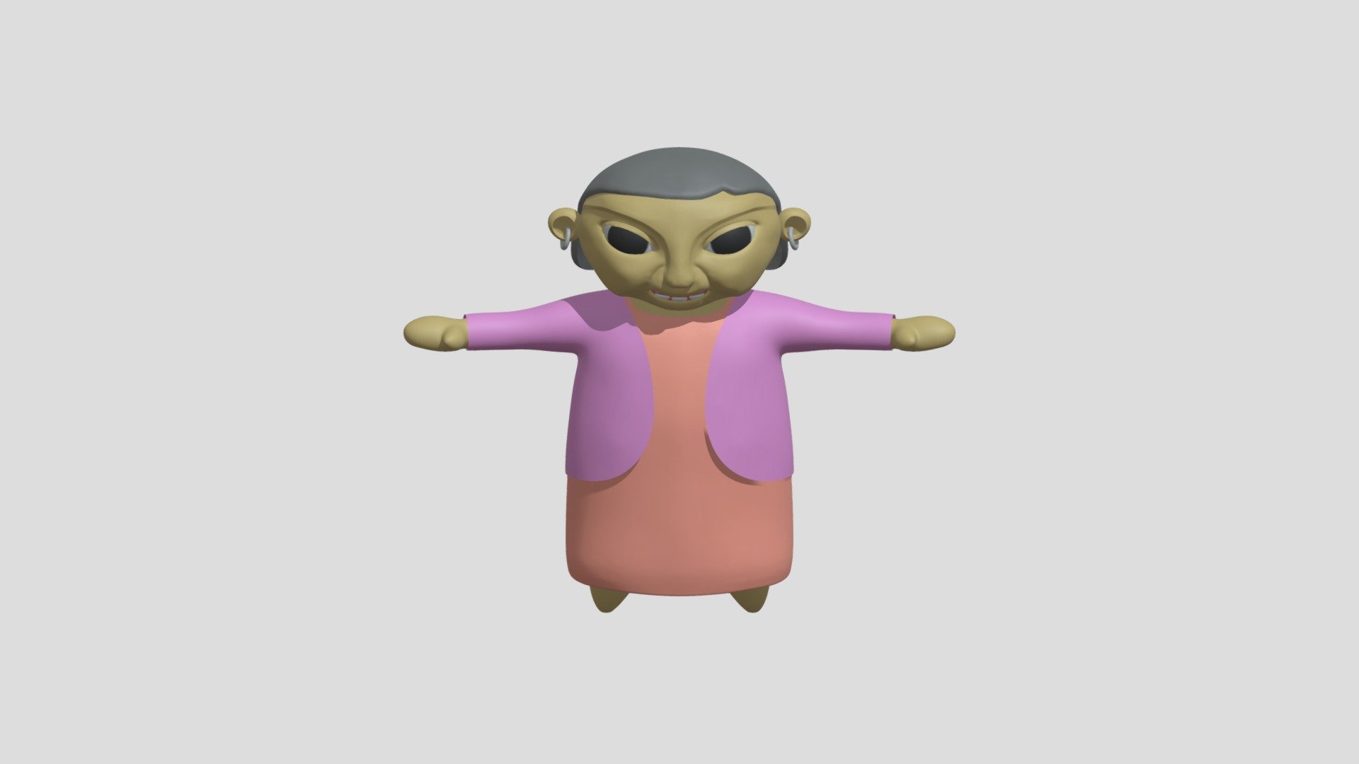 Abuela Juana - High Poly - v04