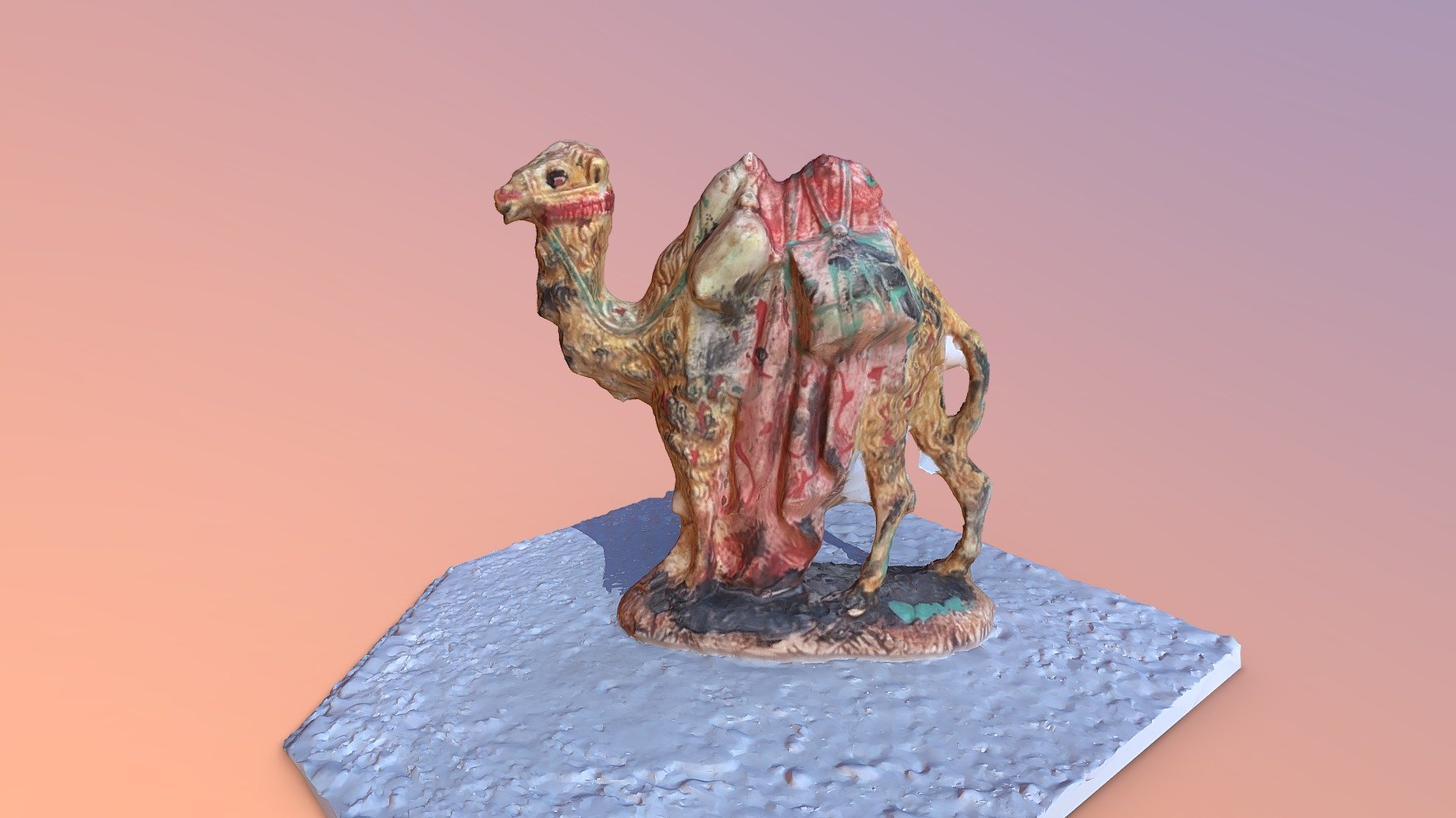 Hand Painted  Porcelain Camel