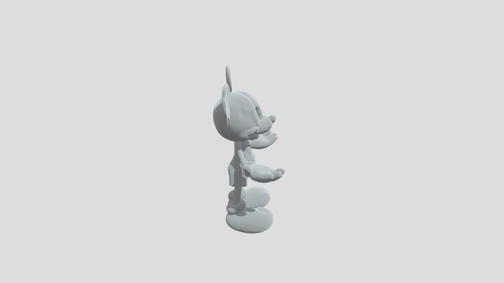 Photo Negative Mickey 3D Model