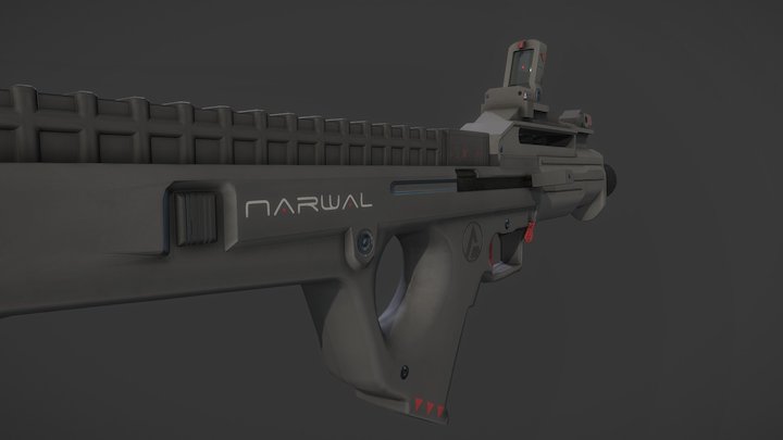 "Narwal" Smg (OUTDATED) 3D Model