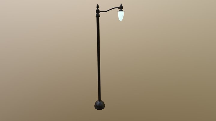 Old Time Streetlight 3D Model