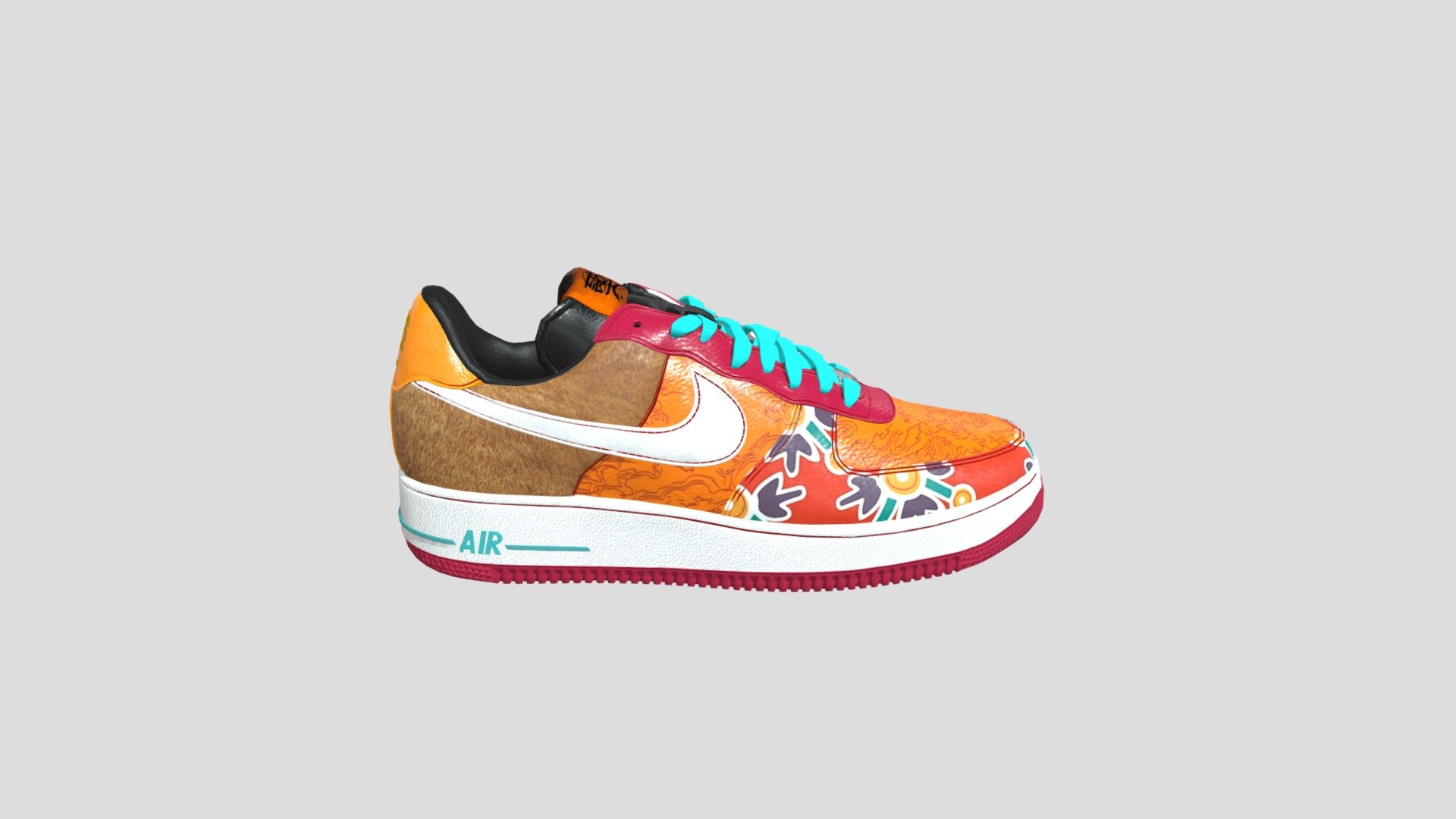 dot swoosh our force one 1 AF1 nike air Yotd 3D model by awax38000 76436eb Sketchfab