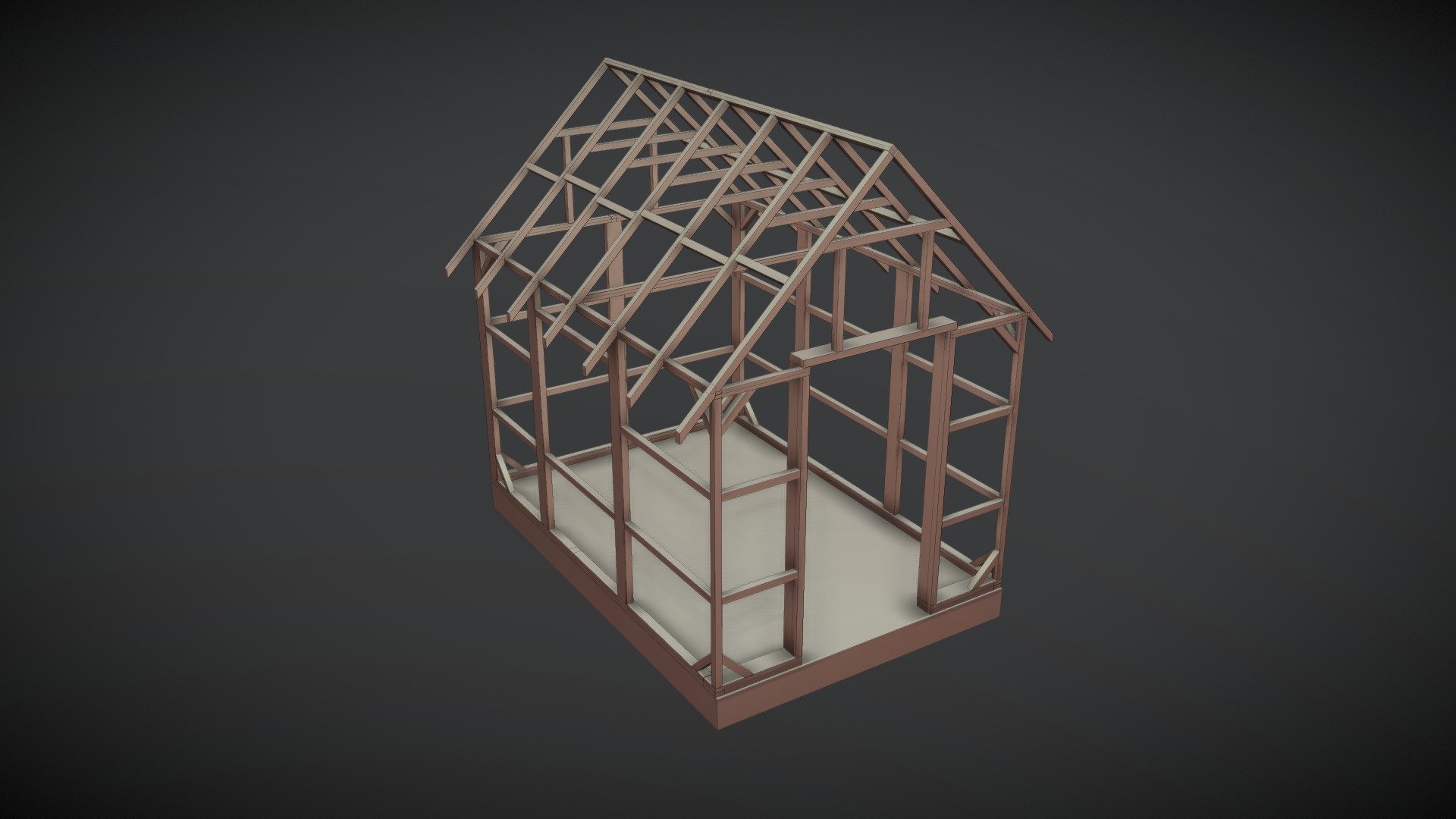 Small toolhouse skeleton