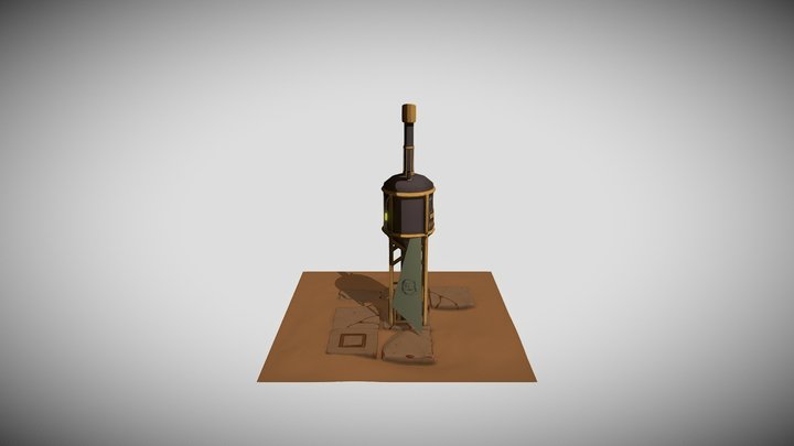 Steam Tower 3D Model