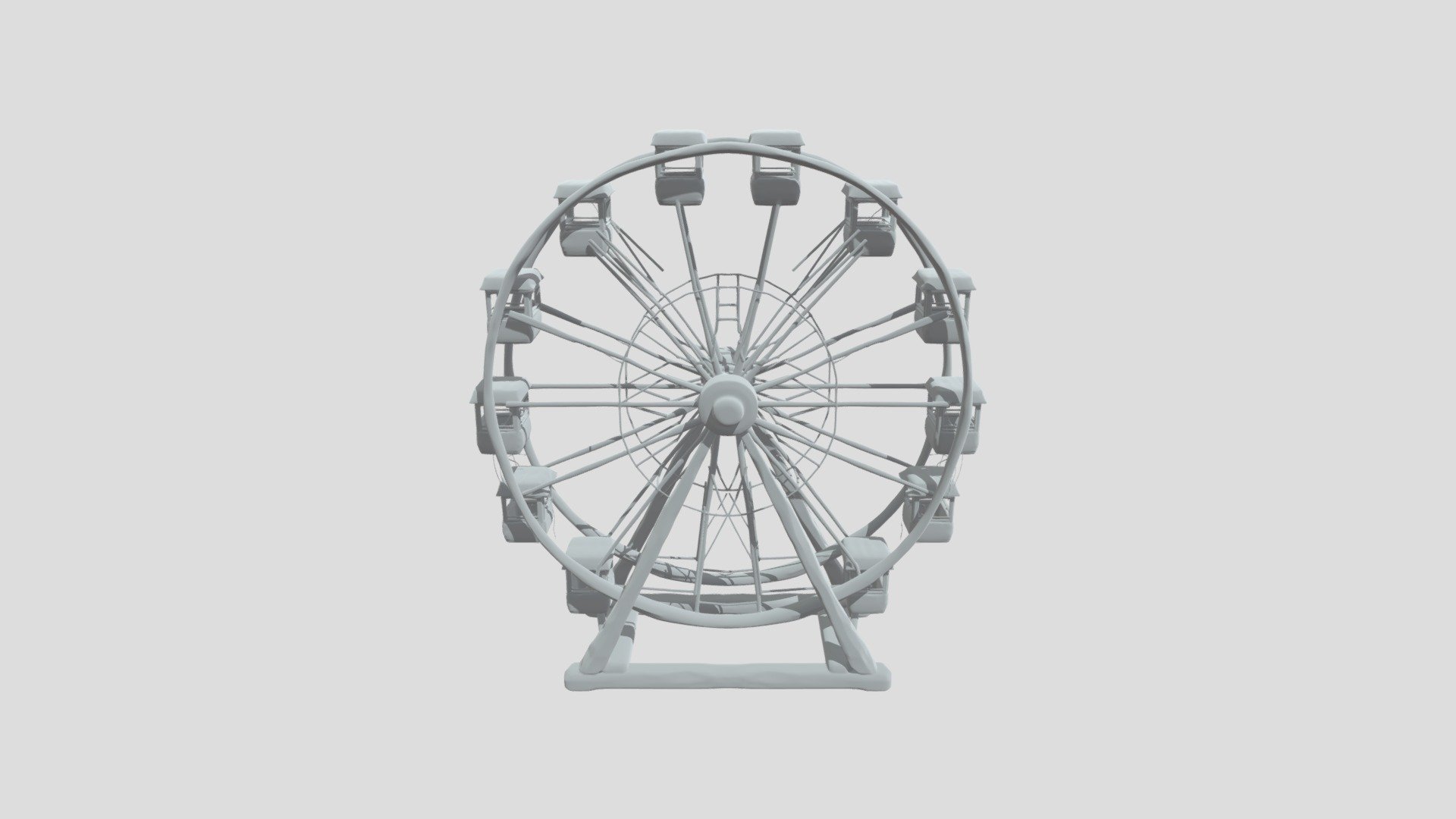 Ferris wheel - 3D model by cebess [7644f92] - Sketchfab