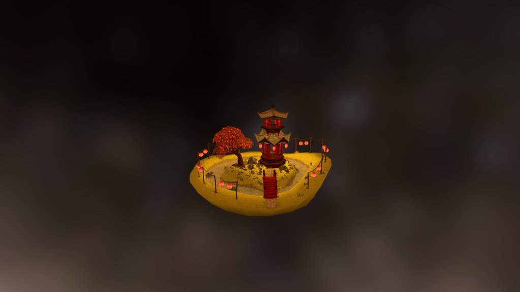 Japanese garden Diorama