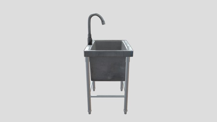 Metal Sink 3D Model