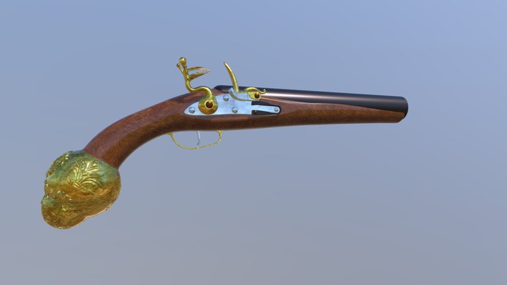 Cossack pistol 3D Model