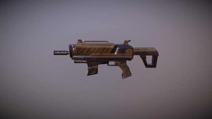 Steam Punk Rifle 3D Model