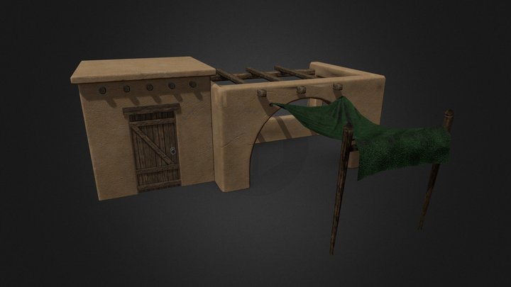 Desert House 01 3D Model