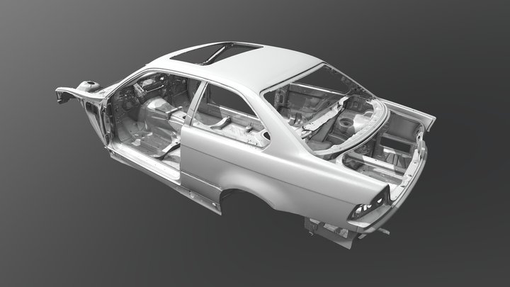 BMW 3-series E36 coupe body / chassis 3D scan 3D Model