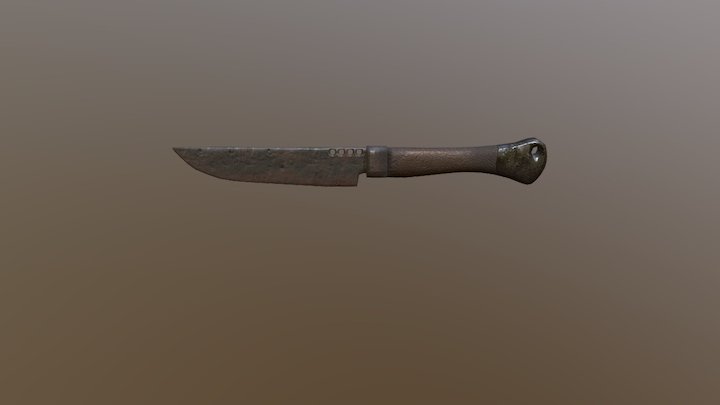 Worn Knife 3D Model