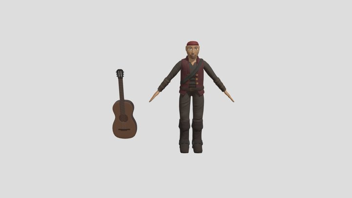 Pirate men 3D Model