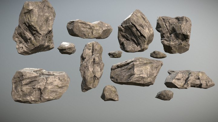 Pack Rock 3D Model