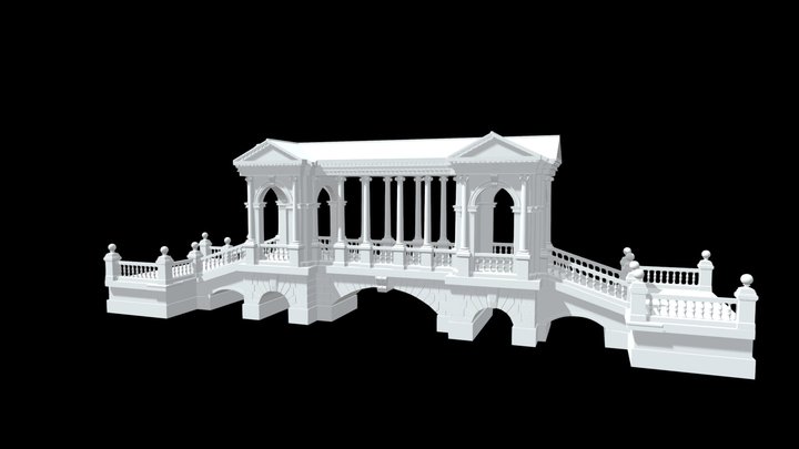 Printable Palladian Bridge 3D Model