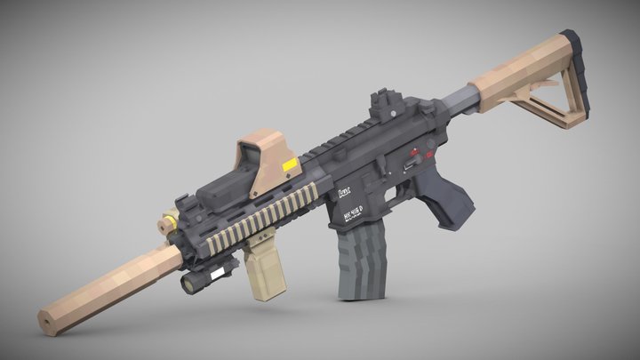 Girl's Frontline HK416 3D Model
