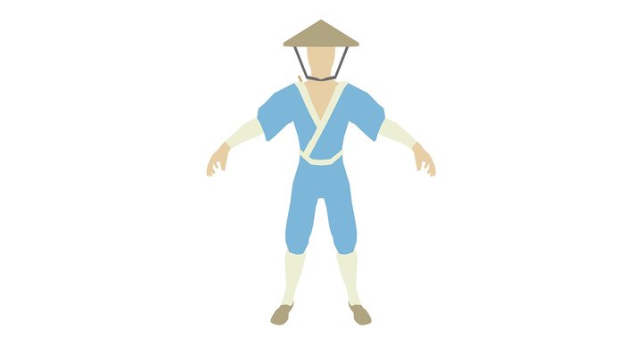 Low-poly Archer 3D Model